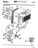 COMPRESSOR, CONDENSER, EVAPORATOR Diagram and Parts List for FPCE21TNH1  Frigidaire Refrigerator