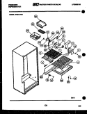 SHELVES AND SUPPORTS Diagram and Parts List for PFE21TFA1  Frigidaire Refrigerator