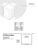COVER Diagram and Parts List for CDEC400FW1  Crosley Dryer