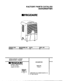 COVER Diagram and Parts List for FDD50J1  Frigidaire Dehumidifier