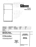COVER Diagram and Parts List for GRT21S6CQ0  Gibson Refrigerator