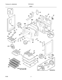 BODY Diagram and Parts List for FEFB79GCC  Frigidaire Range