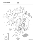 BODY Diagram and Parts List for TGF605WFU2  Tappan Range