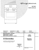 COVER Diagram and Parts List for FGF337BCD  Frigidaire Range