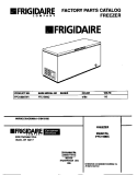 COVER Diagram and Parts List for FFC15M6CW1  Frigidaire Freezer