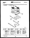 BROILER PARTS Diagram and Parts List for REG38BNL3  Frigidaire Range