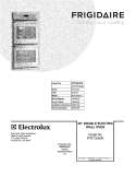COVER Diagram and Parts List for FPET3085KFB  Frigidaire Wall Oven