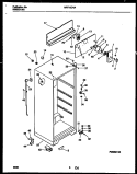 CABINET PARTS Diagram and Parts List for MRT15CNAW0  Frigidaire Refrigerator