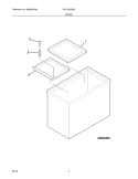 DOOR Diagram and Parts List for KCG130GW2  Kelvinator Freezer