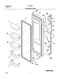 REFRIGERATOR DOOR Diagram and Parts List for GLHS264ZAW4  Frigidaire Refrigerator