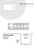 COVER Diagram and Parts List for FMV157GBA  Frigidaire Microwave