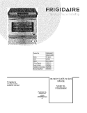 COVER Diagram and Parts List for FGGS3065KFC  Frigidaire Range