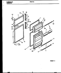 DOOR PARTS Diagram and Parts List for FPG17TSW1  Frigidaire Refrigerator