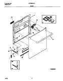 DOOR Diagram and Parts List for GPDB698JC0  Frigidaire Dishwasher