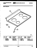 COOKTOP PARTS Diagram and Parts List for KF320JDW4  Kelvinator Range