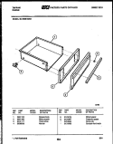 DRAWER PARTS Diagram and Parts List for 30-4990-00-02  Tappan Range
