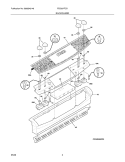 BACKGUARD Diagram and Parts List for FES367FCD  Frigidaire Range