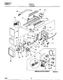 ICE MAKER Diagram and Parts List for FRT24RGCD2  Frigidaire Refrigerator