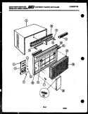 CABINET PARTS Diagram and Parts List for AC068K7B2  Frigidaire Air Conditioner