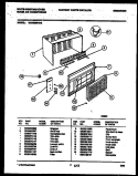 CABINET PARTS Diagram and Parts List for WAH096P2T2  Frigidaire Air Conditioner