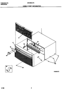CABINET FRONT AND WRAPPER Diagram and Parts List for GAC082G7A1  Gibson Air Conditioner