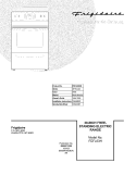 COVER Diagram and Parts List for FEFL63HSE  Frigidaire Range