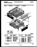 RACKS AND TRAYS Diagram and Parts List for FDB898RBB0  Frigidaire Dishwasher