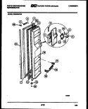 FREEZER DOOR PARTS Diagram and Parts List for RS249MCD0  Frigidaire Refrigerator