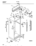 CABINET Diagram and Parts List for TRT18NREW1  Tappan Refrigerator