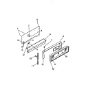 CONSOLE, PANELS Diagram and Parts List for G32BCL0  Frigidaire Range
