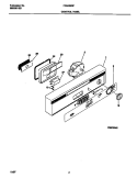 CONTROL PANEL Diagram and Parts List for FDB435RFR3  Frigidaire Dishwasher