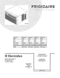 COVER Diagram and Parts List for FRA125CT11  Frigidaire Air Conditioner