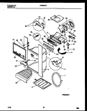 ICE DOOR, DISPENSER AND WATER TANKS Diagram and Parts List for FRS28XHAB1  Frigidaire Refrigerator