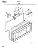 DOOR Diagram and Parts List for FFC07M4AW2  Frigidaire Freezer