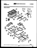 SHELVES AND SUPPORTS Diagram and Parts List for 95-1999-57-01  Tappan Refrigerator