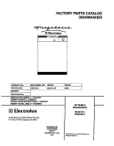 COVER Diagram and Parts List for FDB210LCS0  Frigidaire Dishwasher