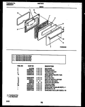 DOOR PARTS Diagram and Parts List for CGC1M1WXG  Gibson Range