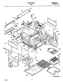 BODY Diagram and Parts List for FES367CETF  Frigidaire Range