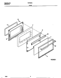 DOOR Diagram and Parts List for TEF352SCDC  Tappan Range