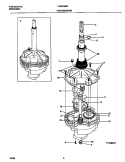 TRANSMISSION Diagram and Parts List for FWS235RFS0  Frigidaire Washer