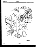 ICE DOOR, DISPENSER AND WATER TANKS Diagram and Parts List for FRT26WRAW0  Frigidaire Refrigerator