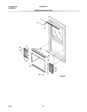 WINDOW MOUNTING PARTS Diagram and Parts List for FAC083K7A4  Frigidaire Air Conditioner