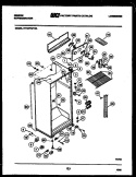 CABINET PARTS Diagram and Parts List for RT19F6WV3A  Gibson Refrigerator