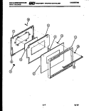 DOOR PARTS Diagram and Parts List for KB122G4  Frigidaire Wall Oven