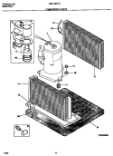 COMPRESSOR PARTS Diagram and Parts List for WAL126Y1A1  Frigidaire Air Conditioner
