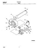 MOTOR, BLOWER Diagram and Parts List for FDE700FHS0  Frigidaire Dryer