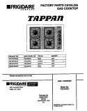 COVER Diagram and Parts List for TGC3X4XCCA  Tappan Cooktop