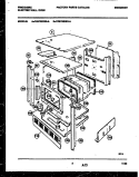 BODY PARTS Diagram and Parts List for FEB702BBBA  Frigidaire Wall Oven