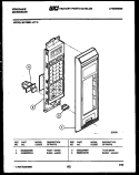CONTROL PANEL Diagram and Parts List for MC1385L2  Frigidaire Microwave