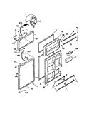 DOOR Diagram and Parts List for WRT21NRCD0  Frigidaire Refrigerator
